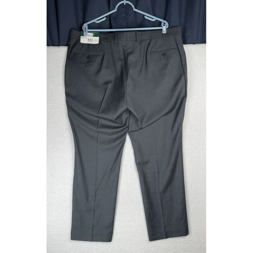 NEW $175 - Vintage RALPH LAUREN Ultraflex Wool Gray Dress Pants - Men's 42x30